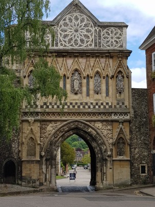 One of the gates to Norwich Cathedral